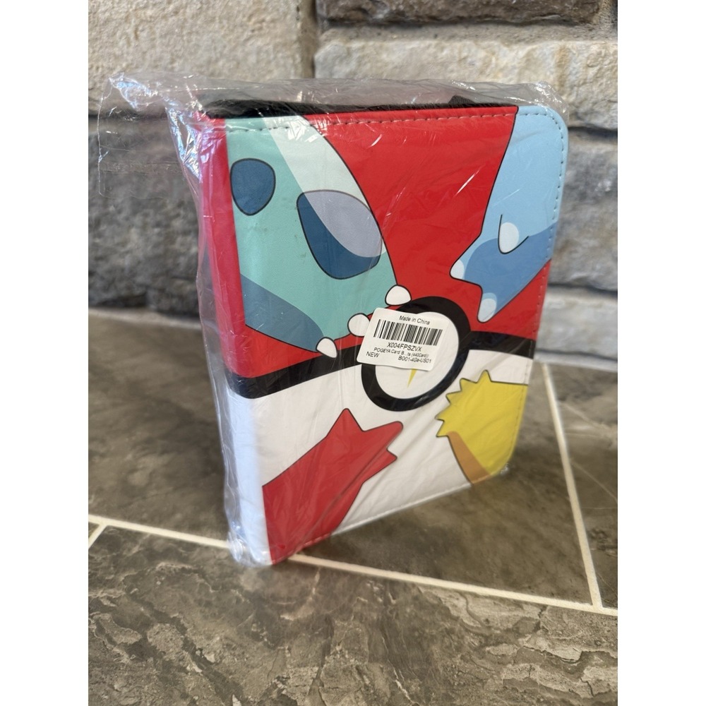 Pokémon Trading Card Binder - 4-Pocket Collector's Album with Wrist Strap 400